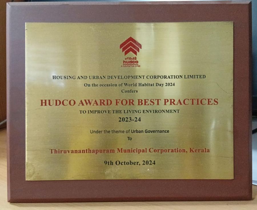 HUDCO Award for Best Practices to Improve the Living Environment